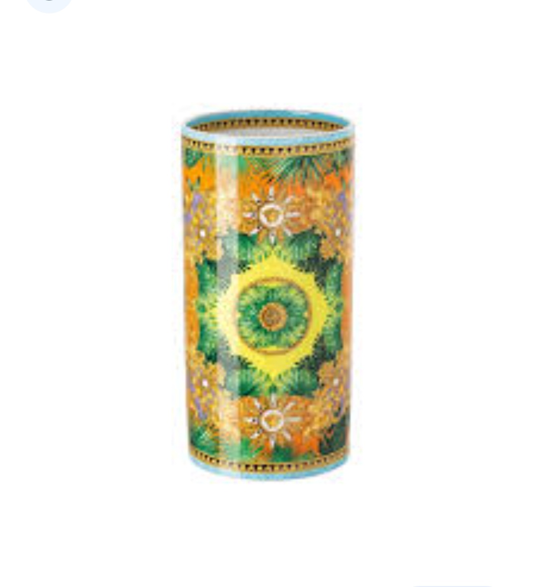 Versace orange and green vase